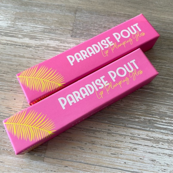 NEW (2) Paradise Pout Lip Plumping Gloss | Tropical Heat & Flamingood Time - Picture 2 of 7